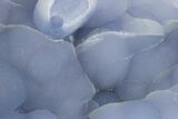 Sparkling Blue Chalcedony Pseudomorph After Anhydrite - Peru #337383-1